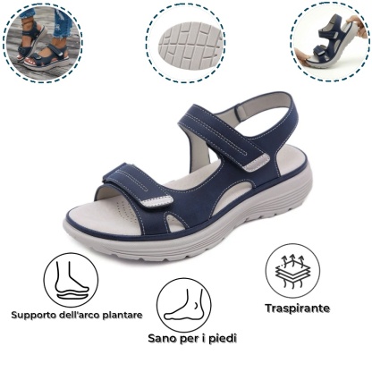 🎁Oggi a metà prezzo: non perdete l'occasione! Sandali ortopedici imbottiti con plateau da donna per l'estate.