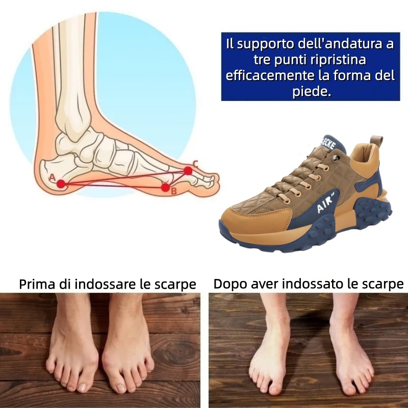 【🎁Sconto del 50% oggi - non lasciartelo sfuggire】Scarpe ortopediche dal design ergonomico - elimina il fastidio della camminata👞