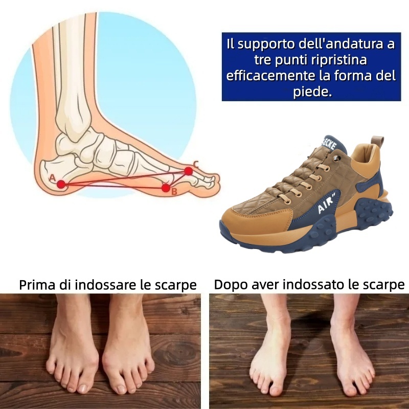 【🎁Sconto del 50% oggi - non lasciartelo sfuggire】Scarpe ortopediche dal design ergonomico - elimina il fastidio della camminata👞