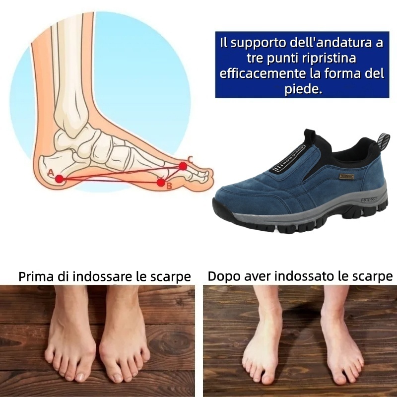 [🔥Sconto del 50% per un periodo limitato - non lasciartelo sfuggire] Scarpe ortopediche dal design ergonomico: con il loro aiuto puoi facilmente sbarazzarti del dolore ai piedi👞