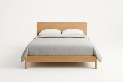 Letto matrimoniale in legno di rovere