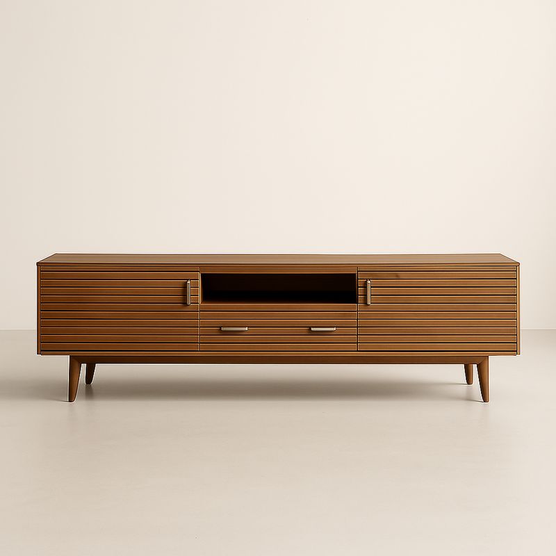 Mobile TV in Legno con Ante e Cassetto 180 cm