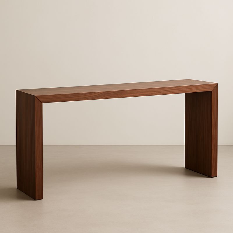 Consolle Rettangolare MDF in Noce 120x35x75 cm