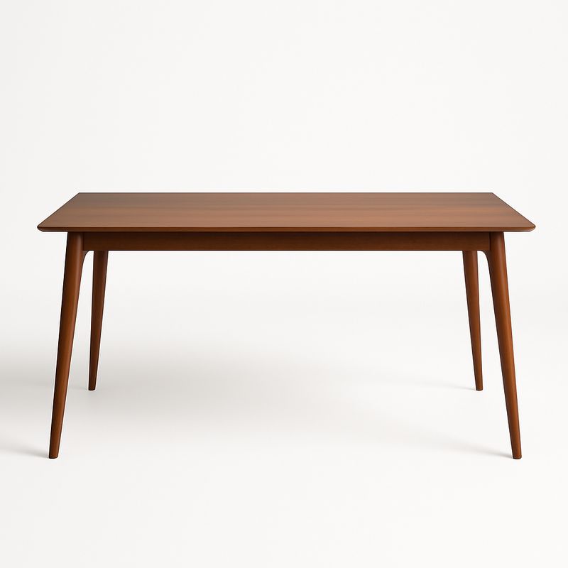 Tavolo da pranzo in legno di noce rettangolare