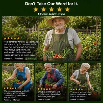 Hands-Free Quick-Release Gardening Apron