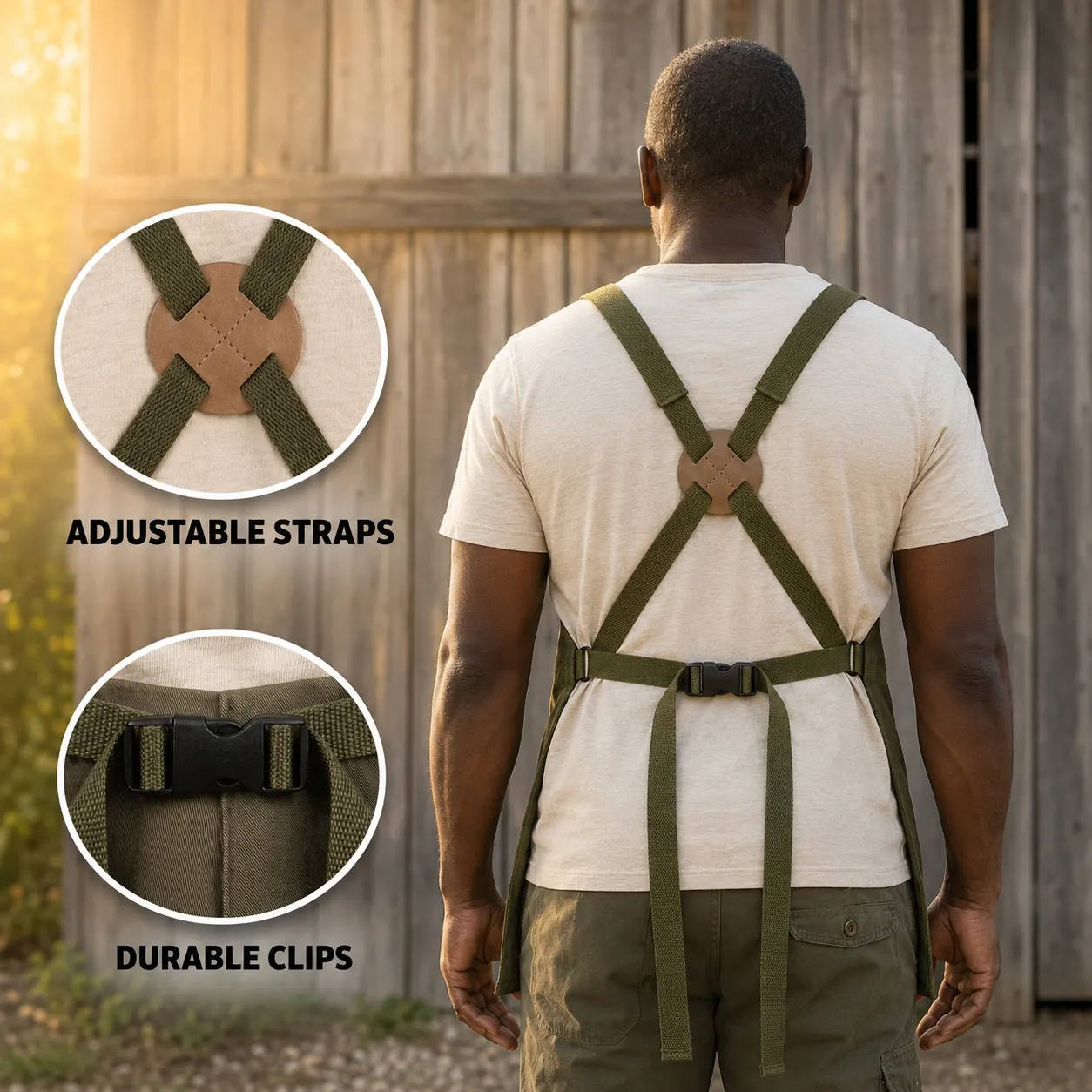 Hands-Free Quick-Release Gardening Apron