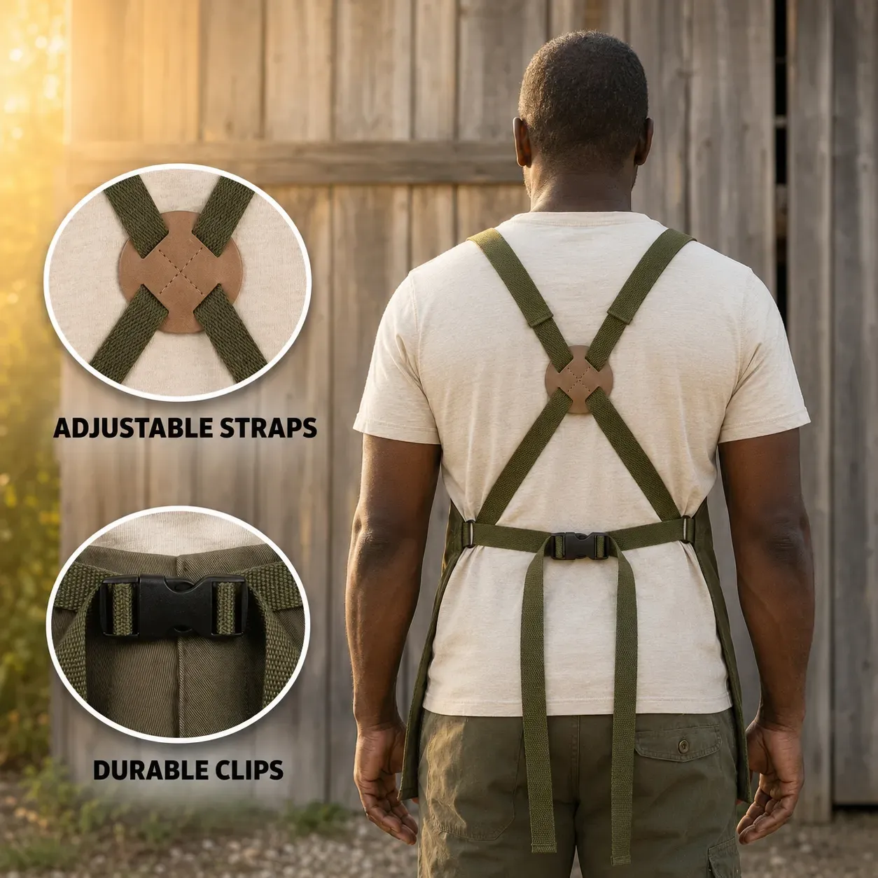 Hands-Free Quick-Release Gardening Apron