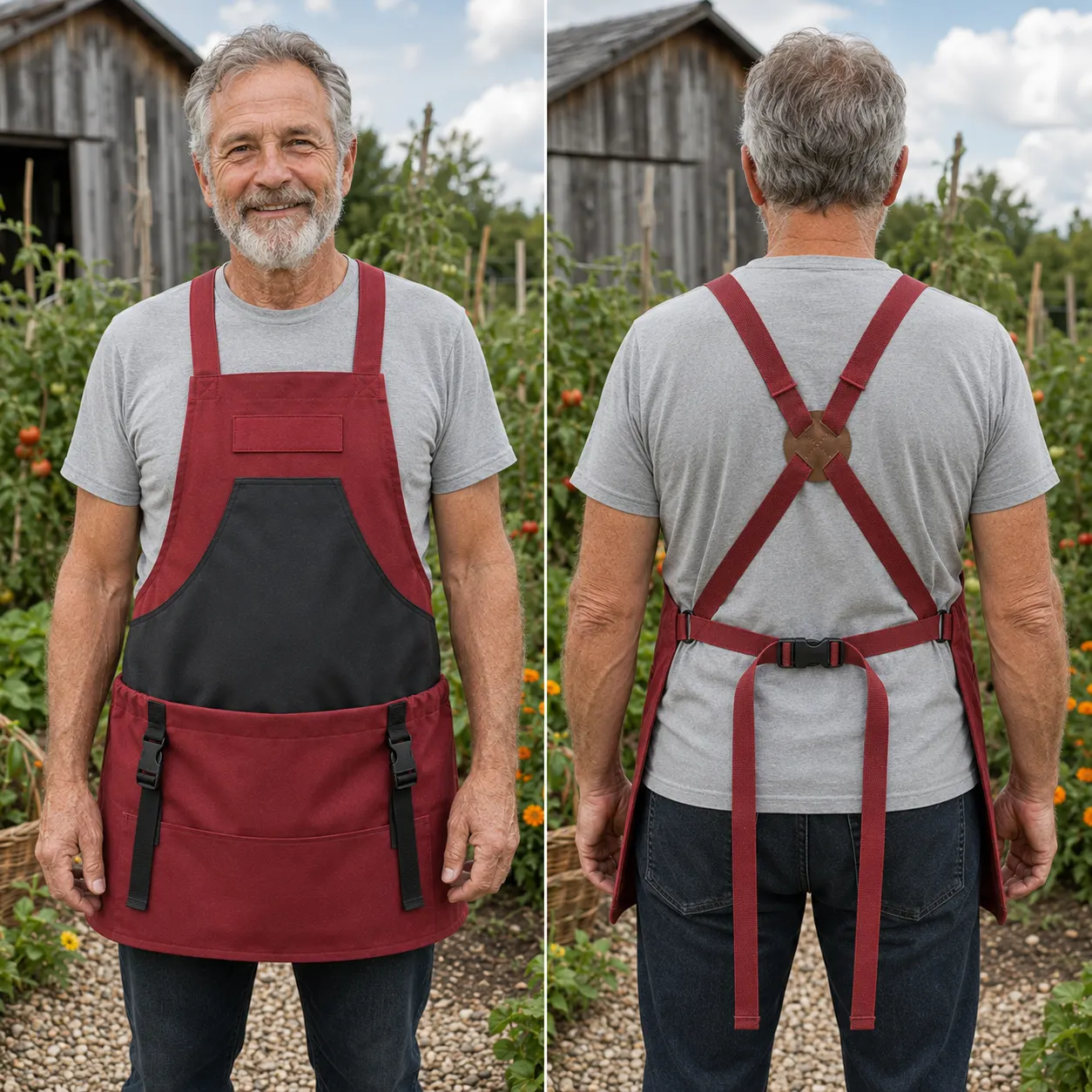 Hands-Free Quick-Release Gardening Apron