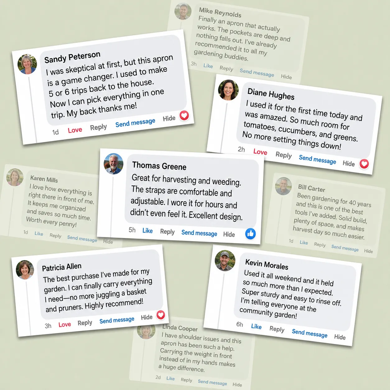 Gardeners sharing their experience with the carrier