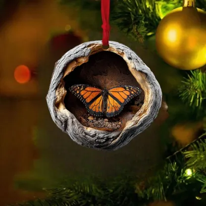 Monarch Butterfly - animal Christmas ornament