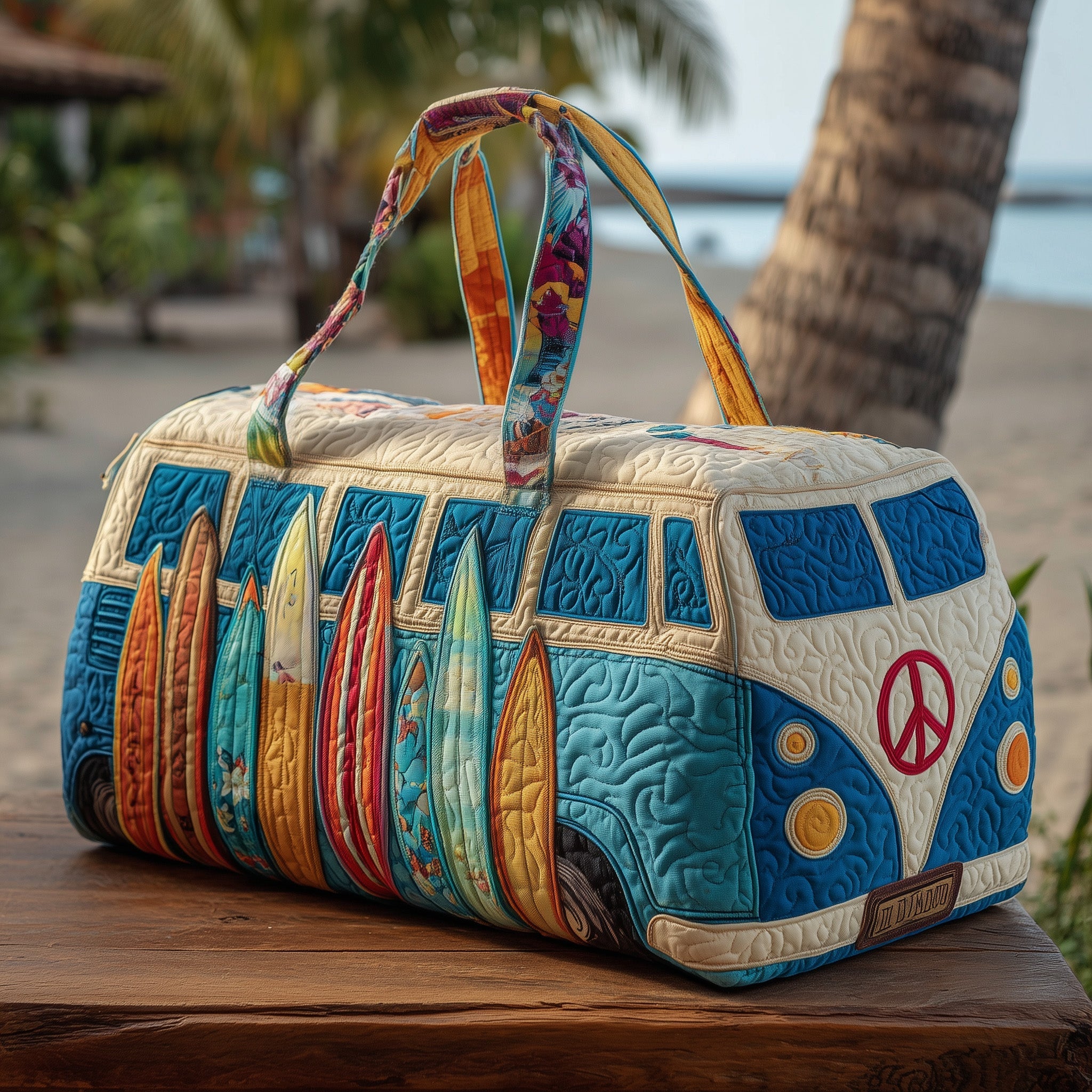 Beachside Van Quilted Duffle Bag GFTOTP10812 – VintiaCraft