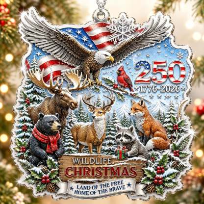 USA 250th Anniversary Christmas Ornament