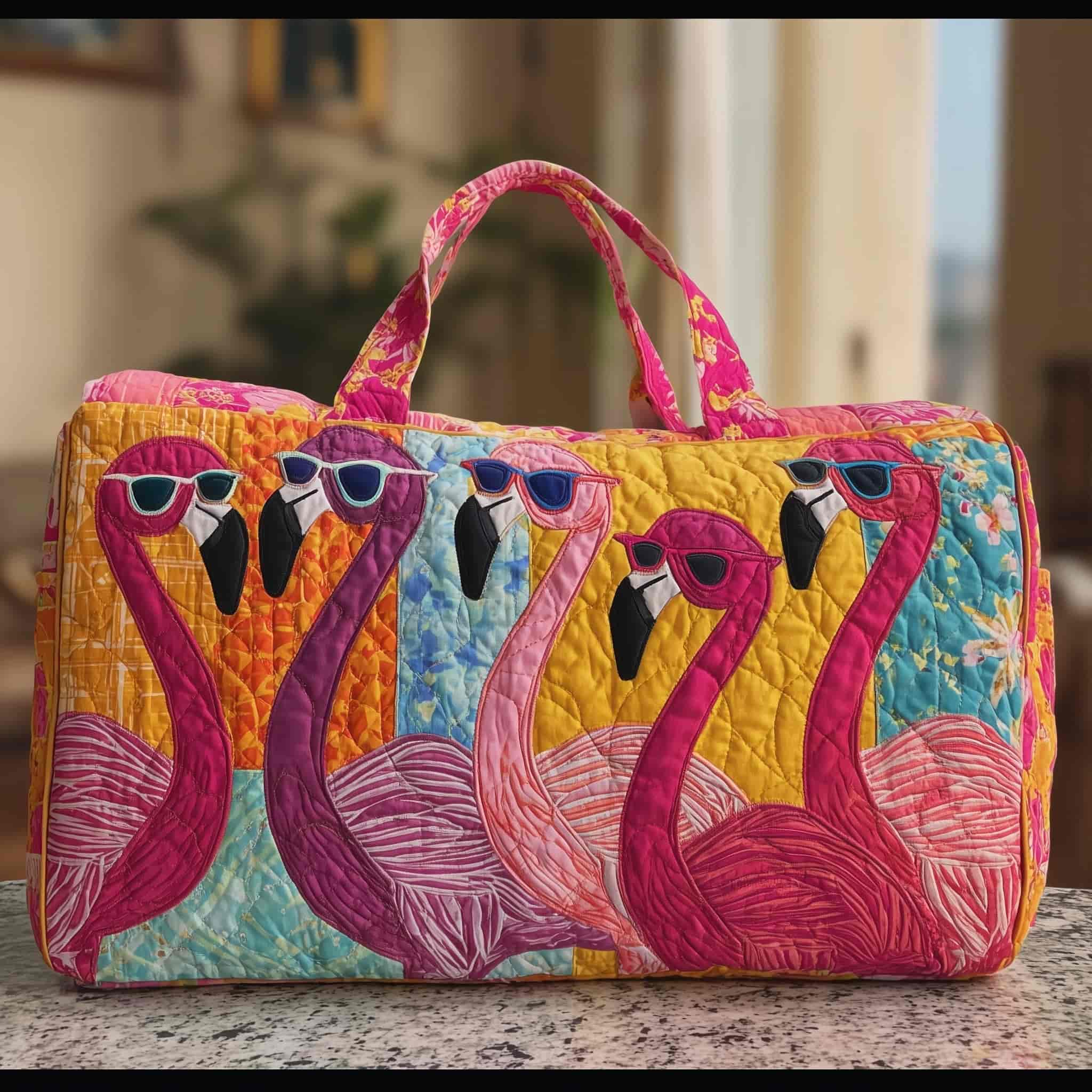 Flamingo Quilted Duffle Bag GFTOMA1983