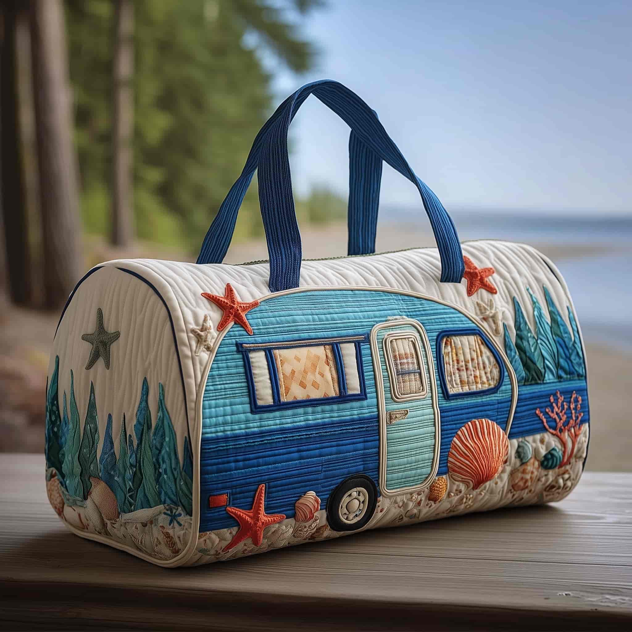 US Customized Quilted ボディー バッグ Hippie Journey Quilted Duffle Bag GFTOTP10823 – VintiaCraft