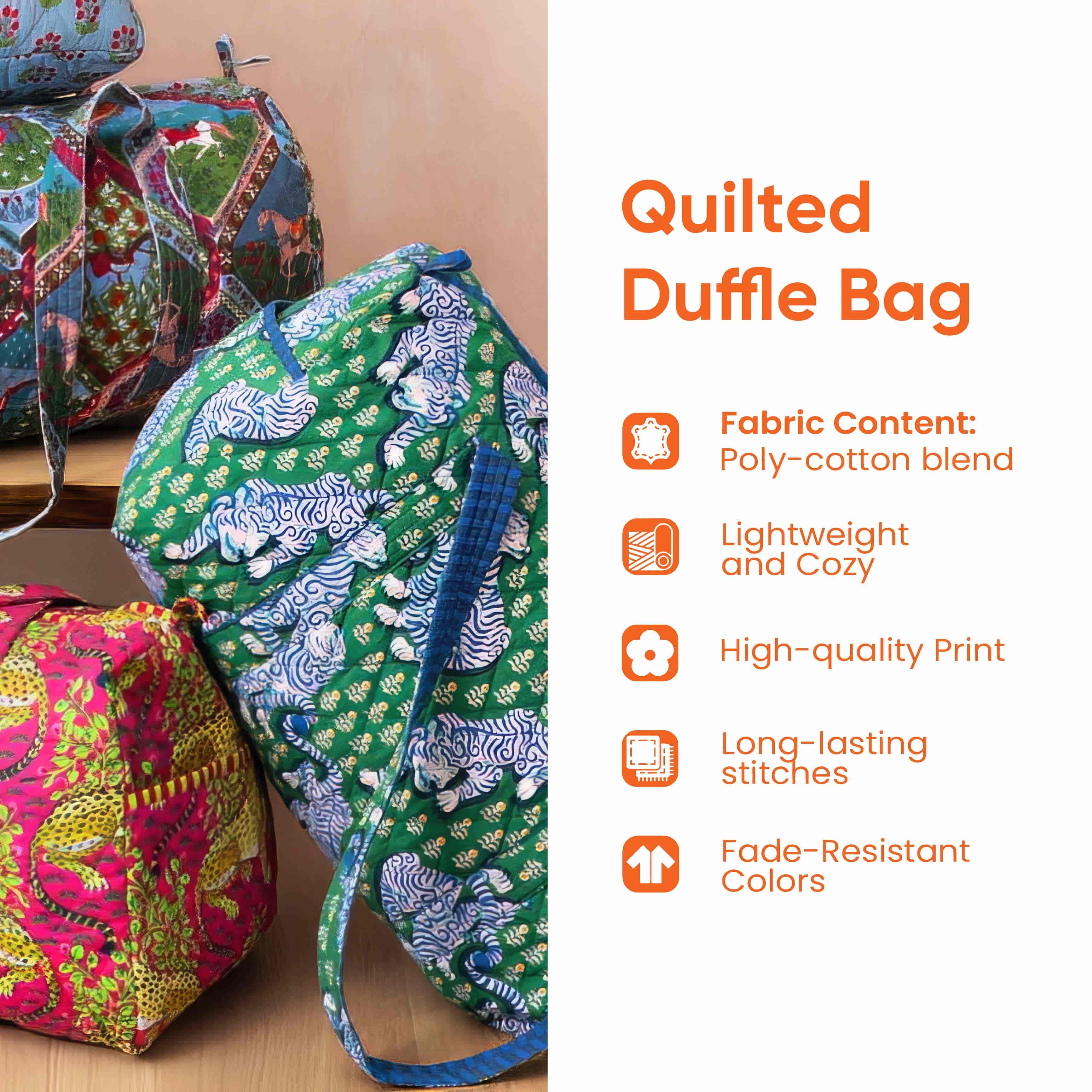 Camping Trailer Quilted Duffle Bag GFTOTP10806