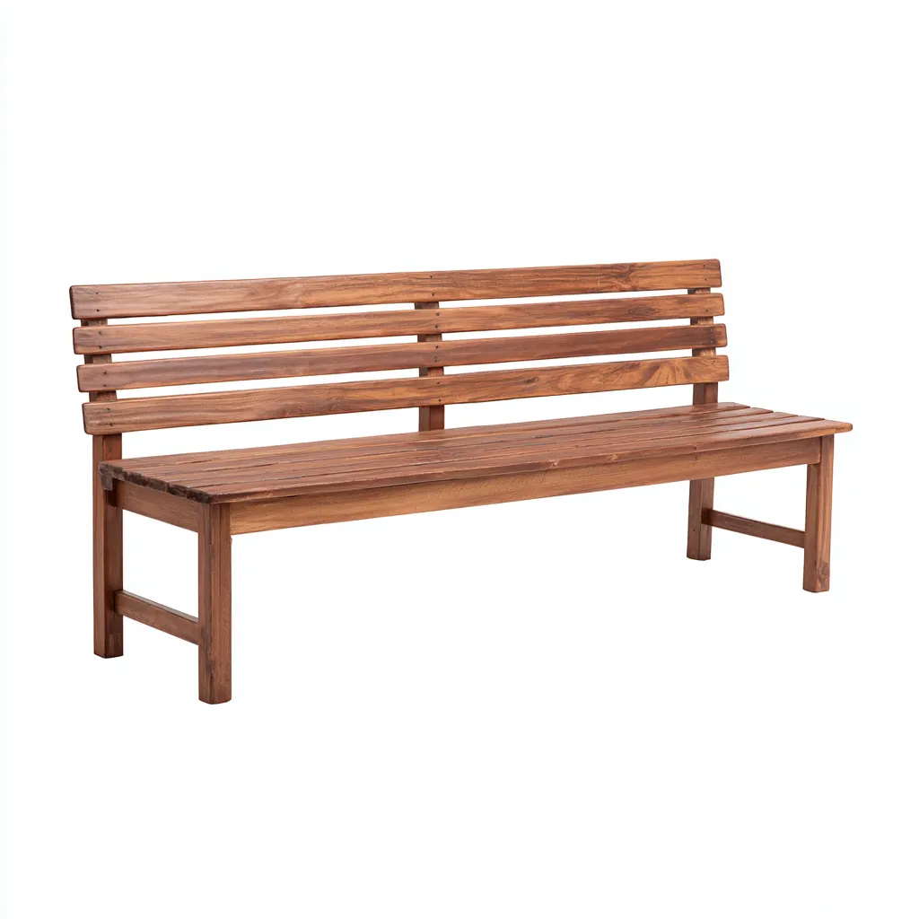 Banc de jardin - bois - 160x58x86 cm - bois naturel - style classique-Nestleify