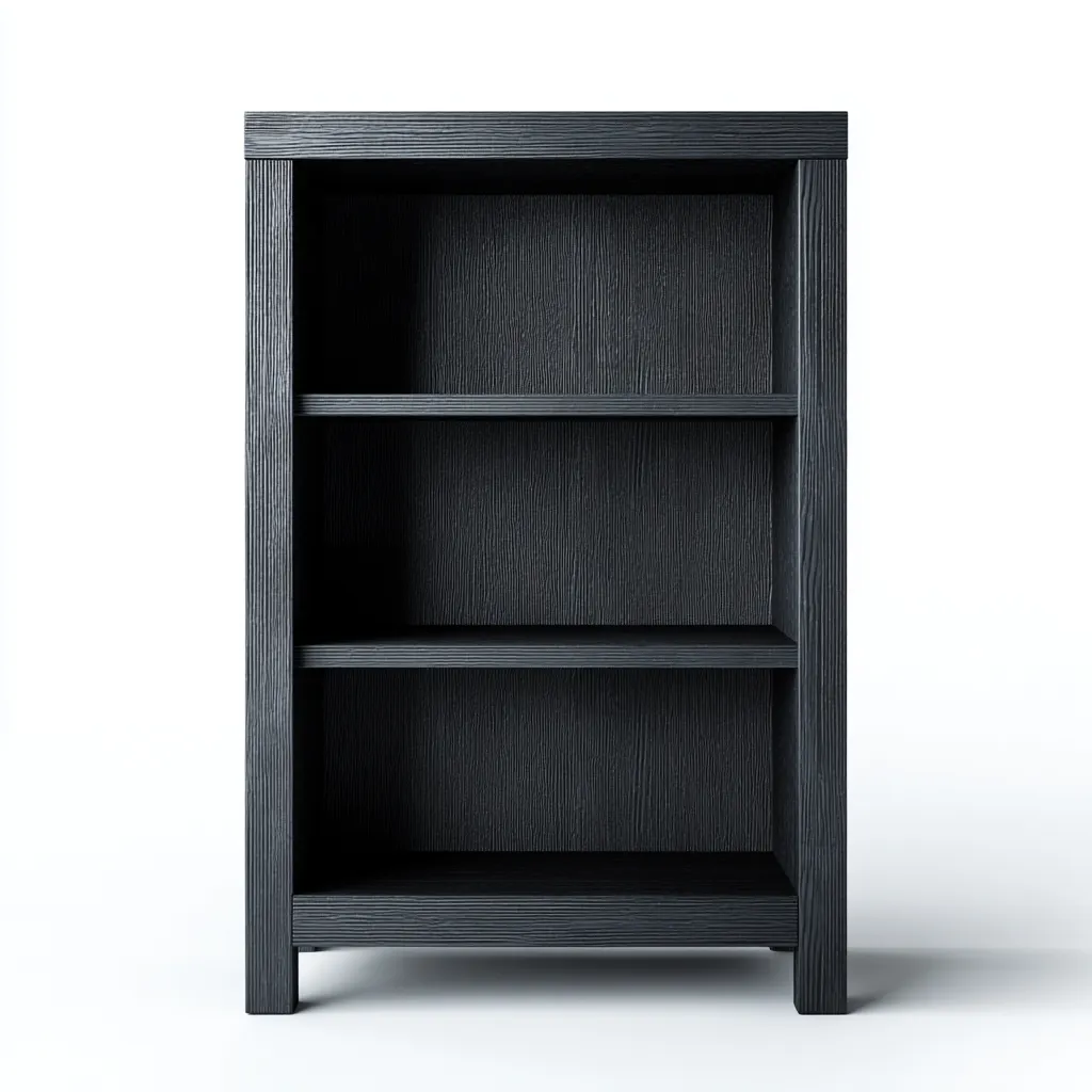 Meuble à chaussures - bois - 60x30x100 cm - noir - style moderne-Nestleify