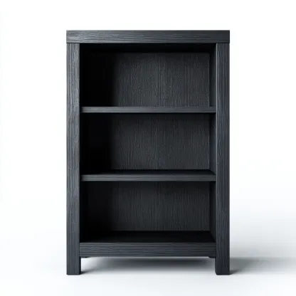 Meuble à chaussures - bois - 60x30x100 cm - noir - style moderne-Nestleify