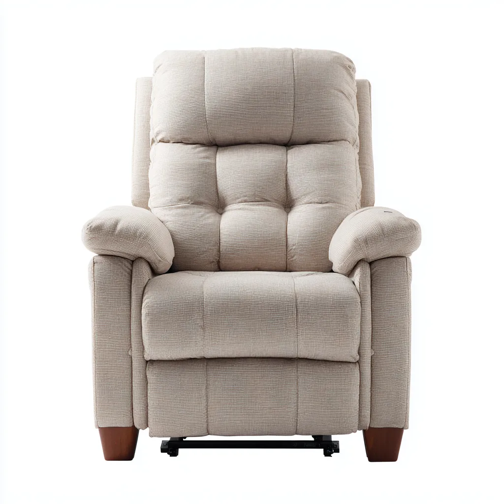 Fauteuil relax inclinable - tissu - 90x95x103 cm - beige - style moderne-Nestleify