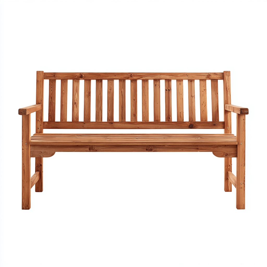 Banc de jardin - bois - 150x62x92 cm - bois naturel - style classique-Nestleify