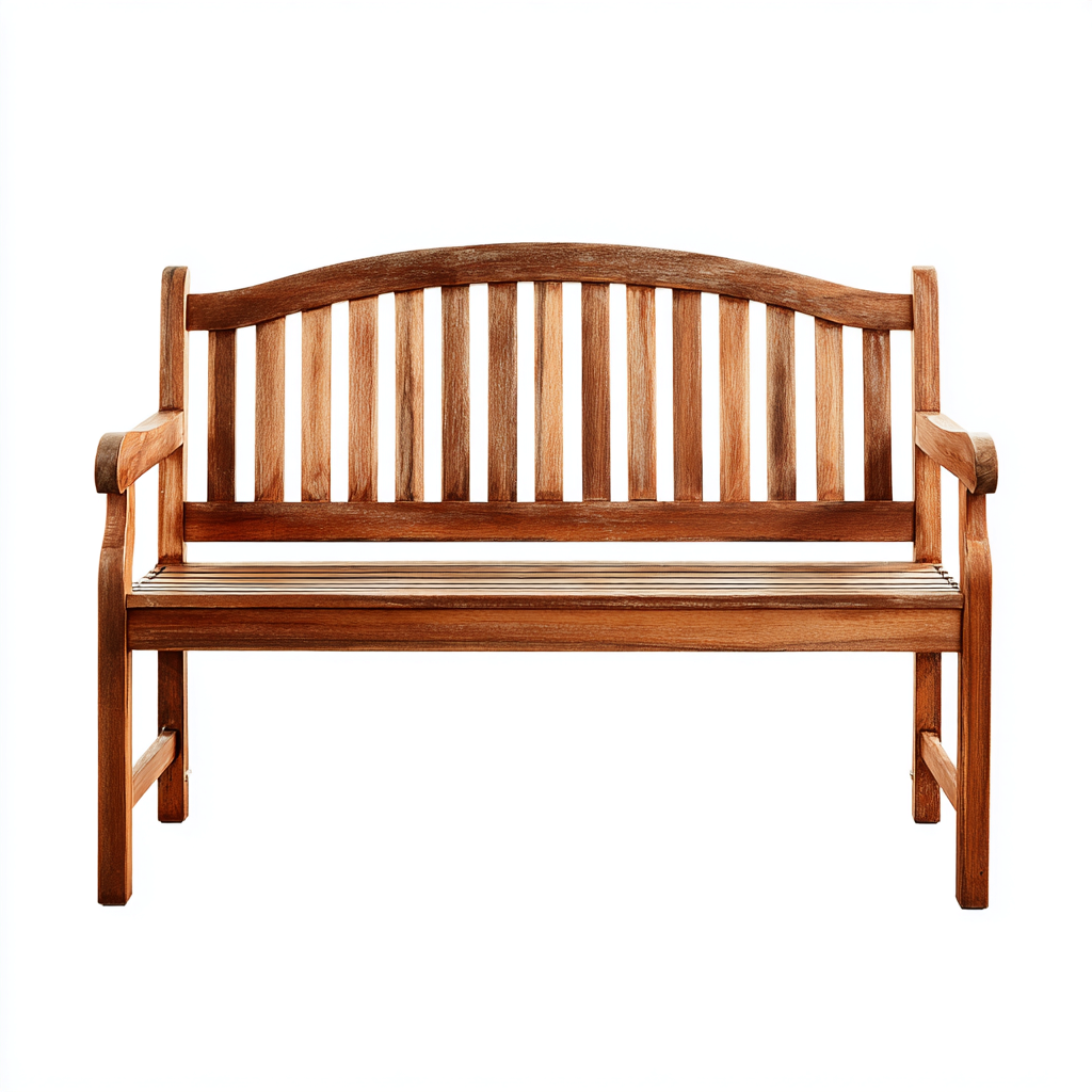 Banc de jardin - bois - 122x58x90 cm - brun - style classique-Nestleify