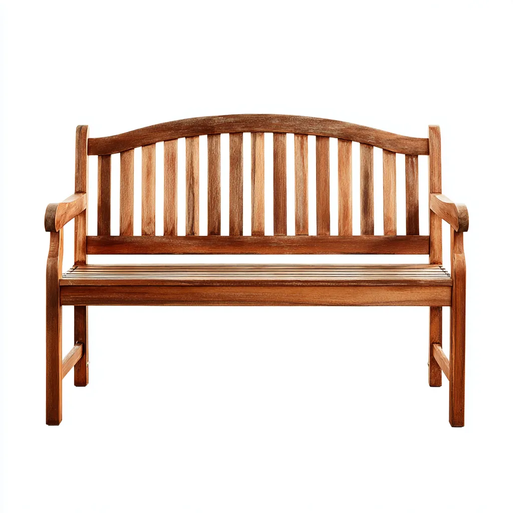 Banc de jardin - bois - 122x58x90 cm - brun - style classique-Nestleify