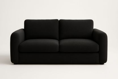 Divano 150×80×90 cm in Legno di Pino e MDF con Rivestimento in Tessuto – Cuscini Rimovibili-Verdalorie