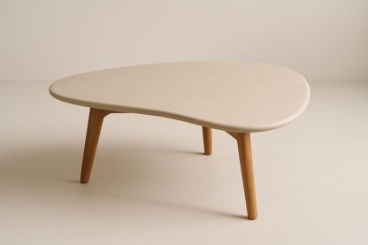 Tavolino da Salotto 120×80×45 cm in MDF Laccato Opaco – Colore Beige-Verdalorie