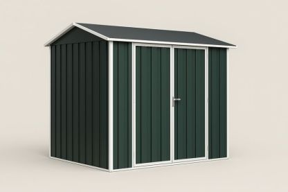 Capanno da Giardino in Acciaio Verde con Porta Doppia-Verdalorie