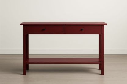 Consolle in Legno MDF Rosso con Cassetti-Verdalorie