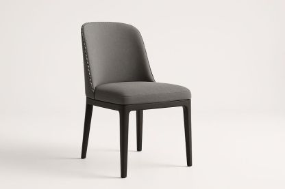 Sedia in legno massello e tessuto poliestere grigio-Verdalorie