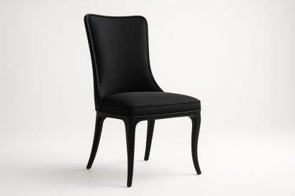 Sedia in Legno di Faggio 45×45×85 cm con Seduta e Schienale Imbottiti in PU – Colore Nero-Verdalorie