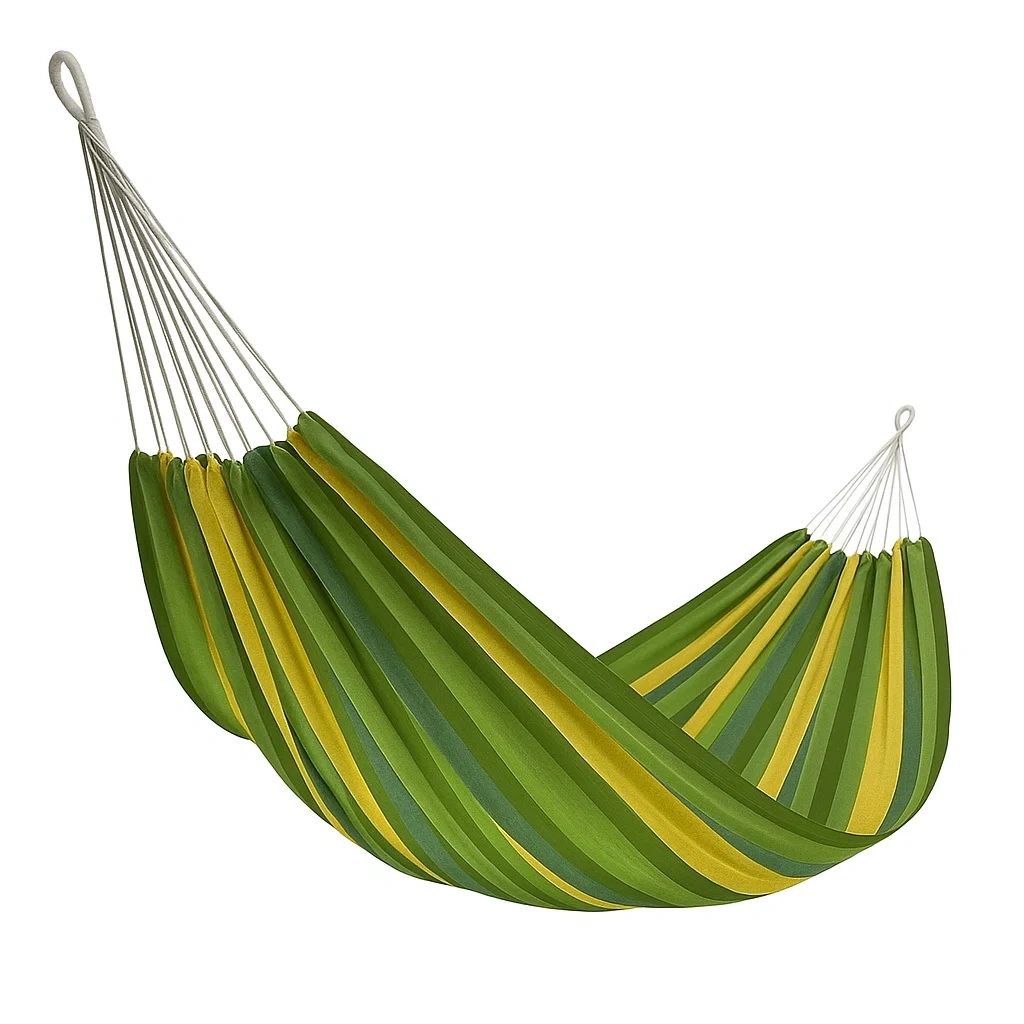 Amaca in Cotone Verde e Giallo