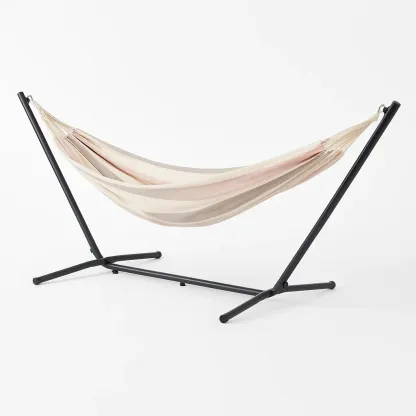 Amaca con Supporto in Metallo Colore Sabbia