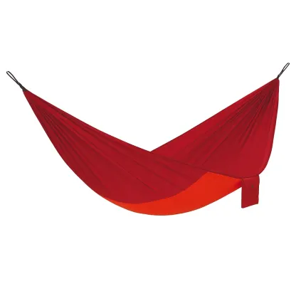 Amaca in Nylon Rosso e Arancione da Campeggio