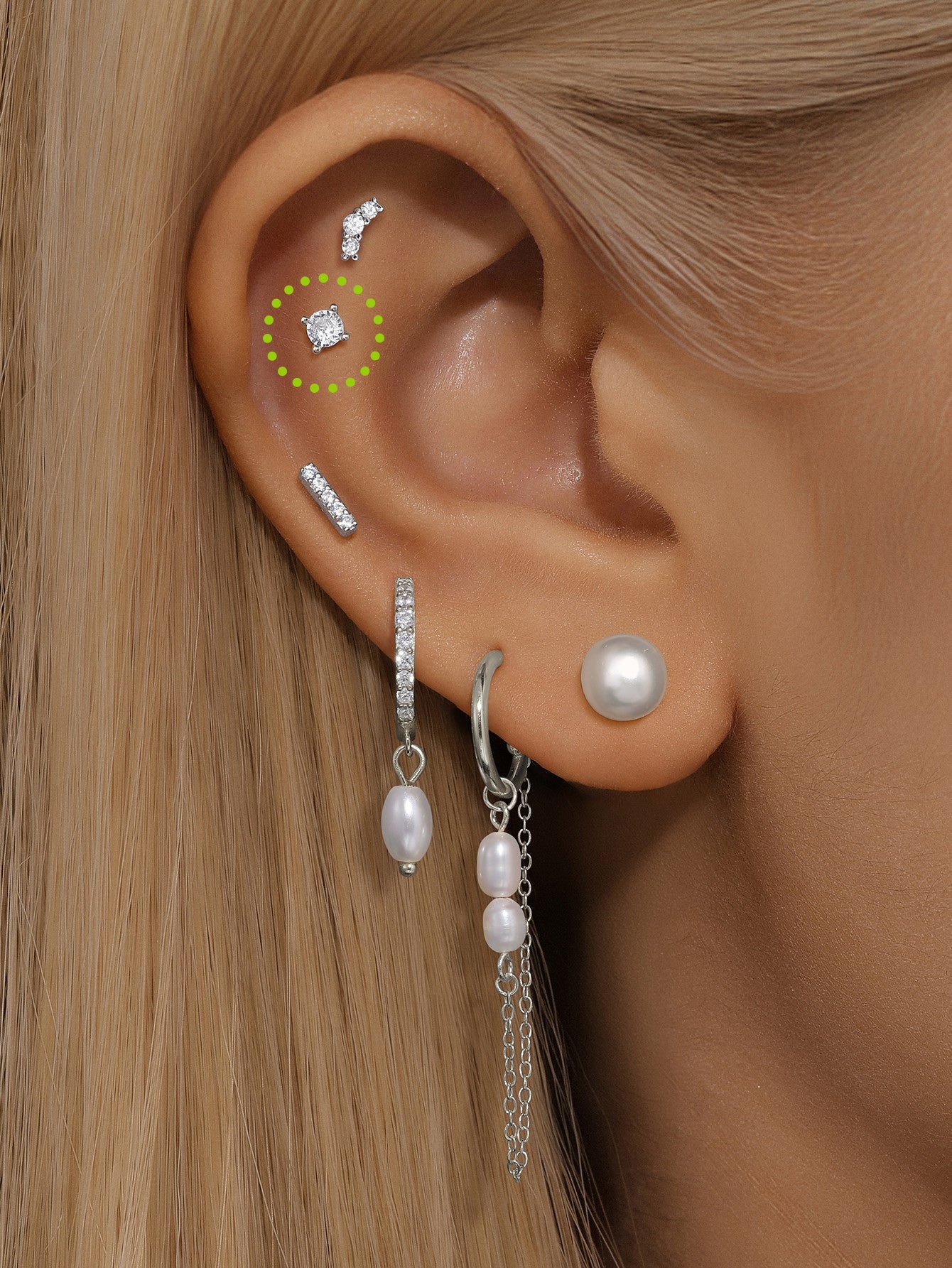 14K Solid Gold 3MM Classic Mini Ear Piercing Stud