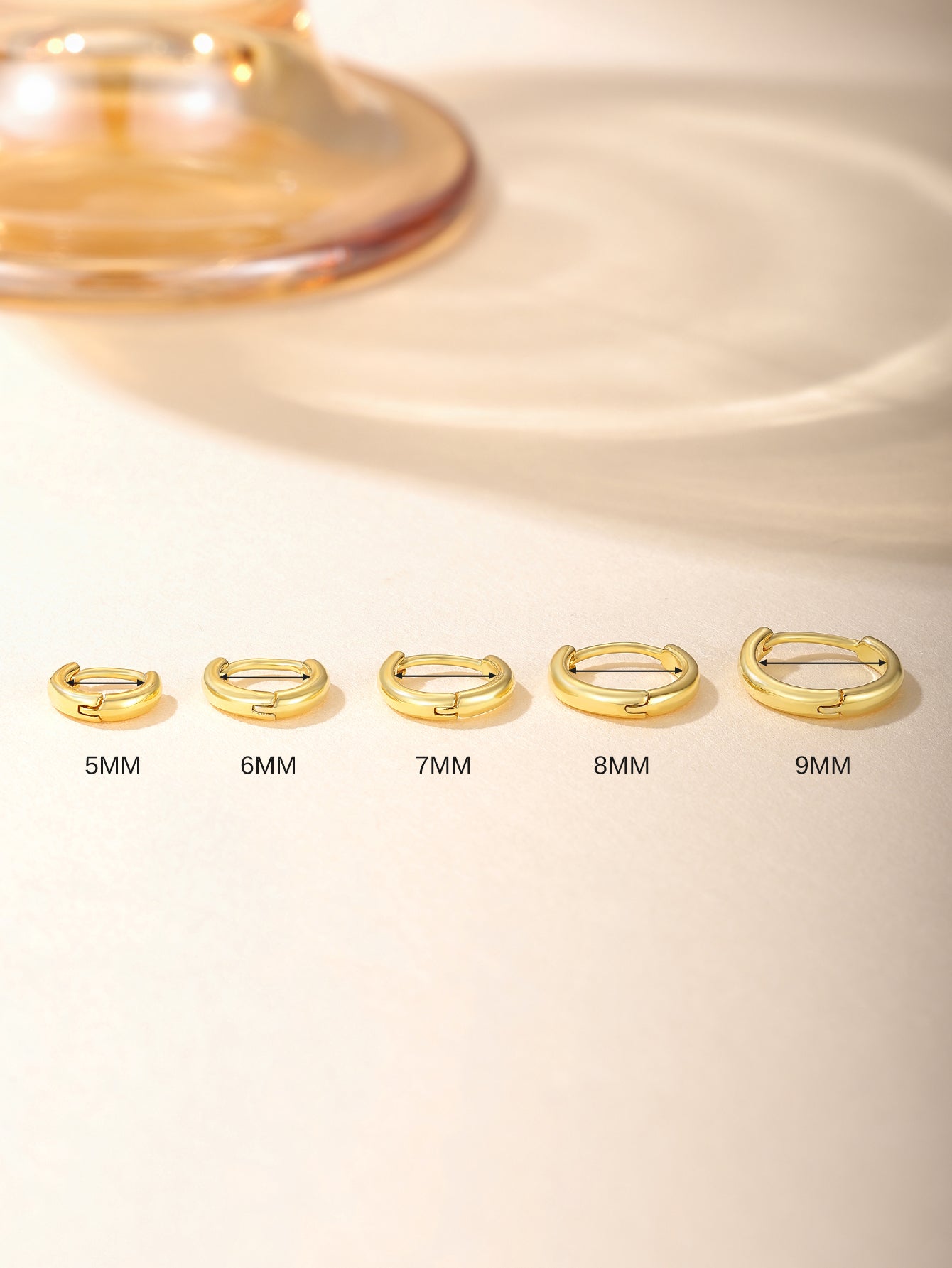 Classic 925 Sterling Silver Multi Size Daily Casual Hoop Earrings