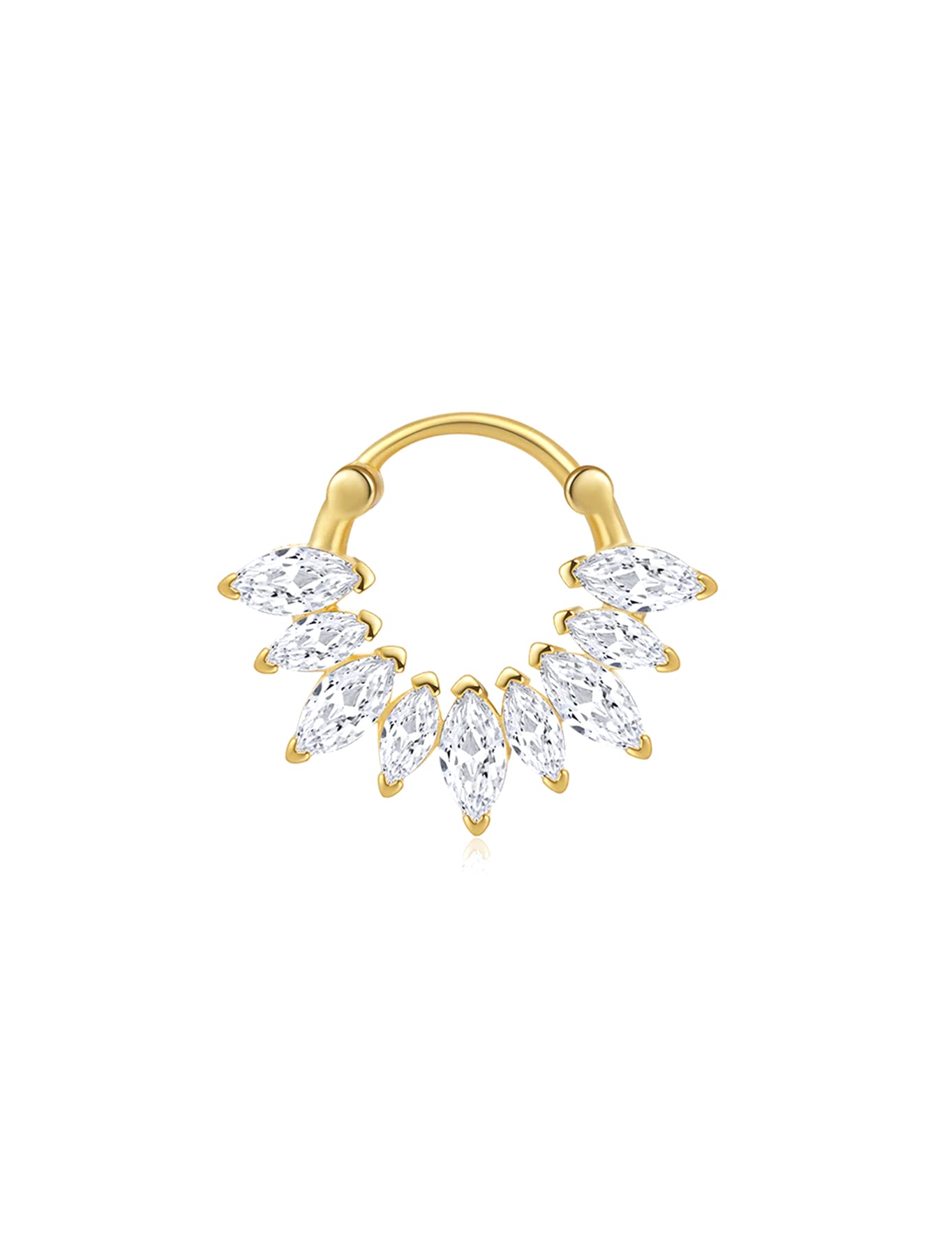 925 Sterling Silver Fashionable Versatile Flower 5 Piece Series