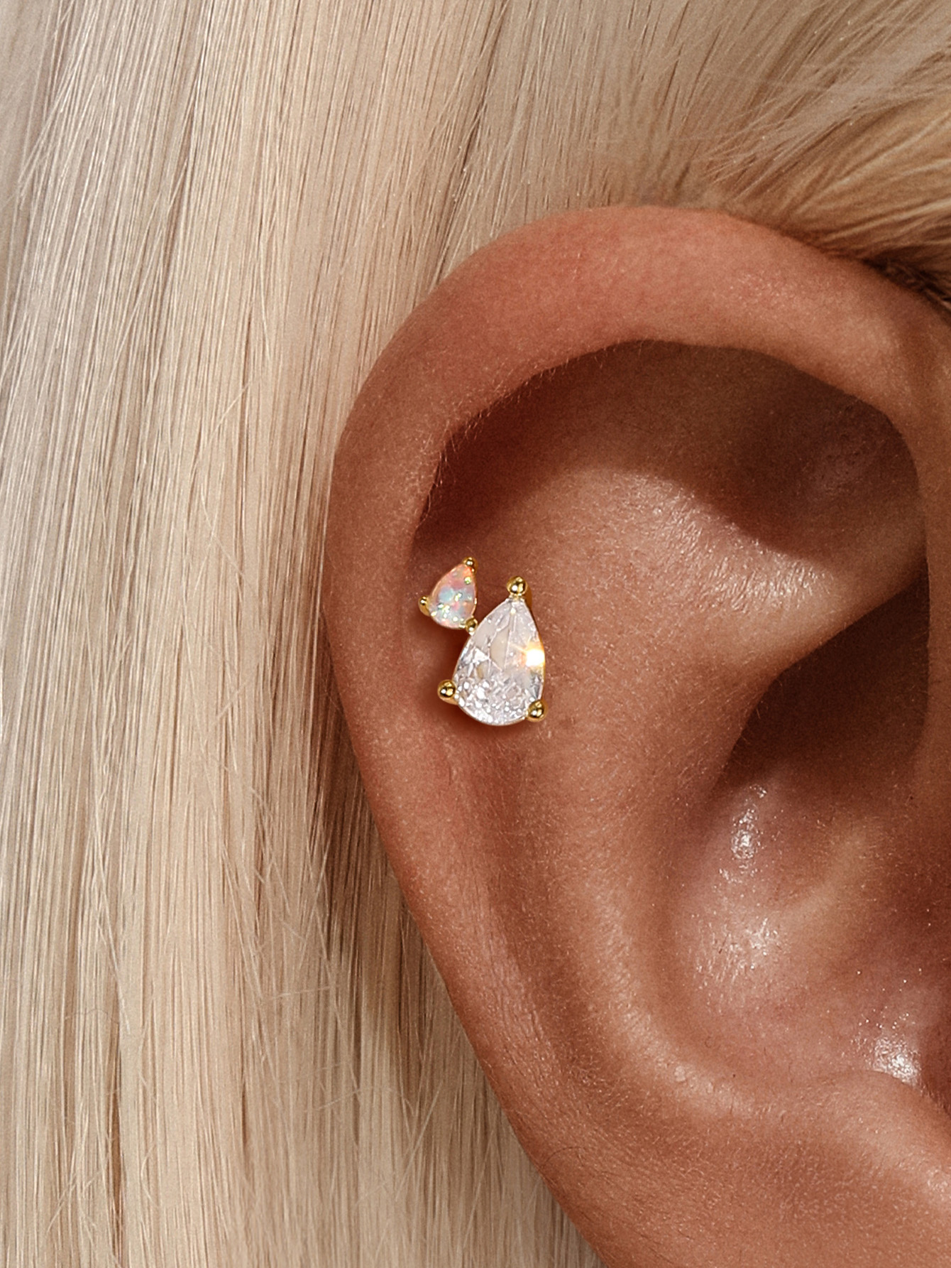 [Copy][Copy][Copy][Copy][Copy]925 Opal Flat-head Threaded Cartilage Piercing Earring