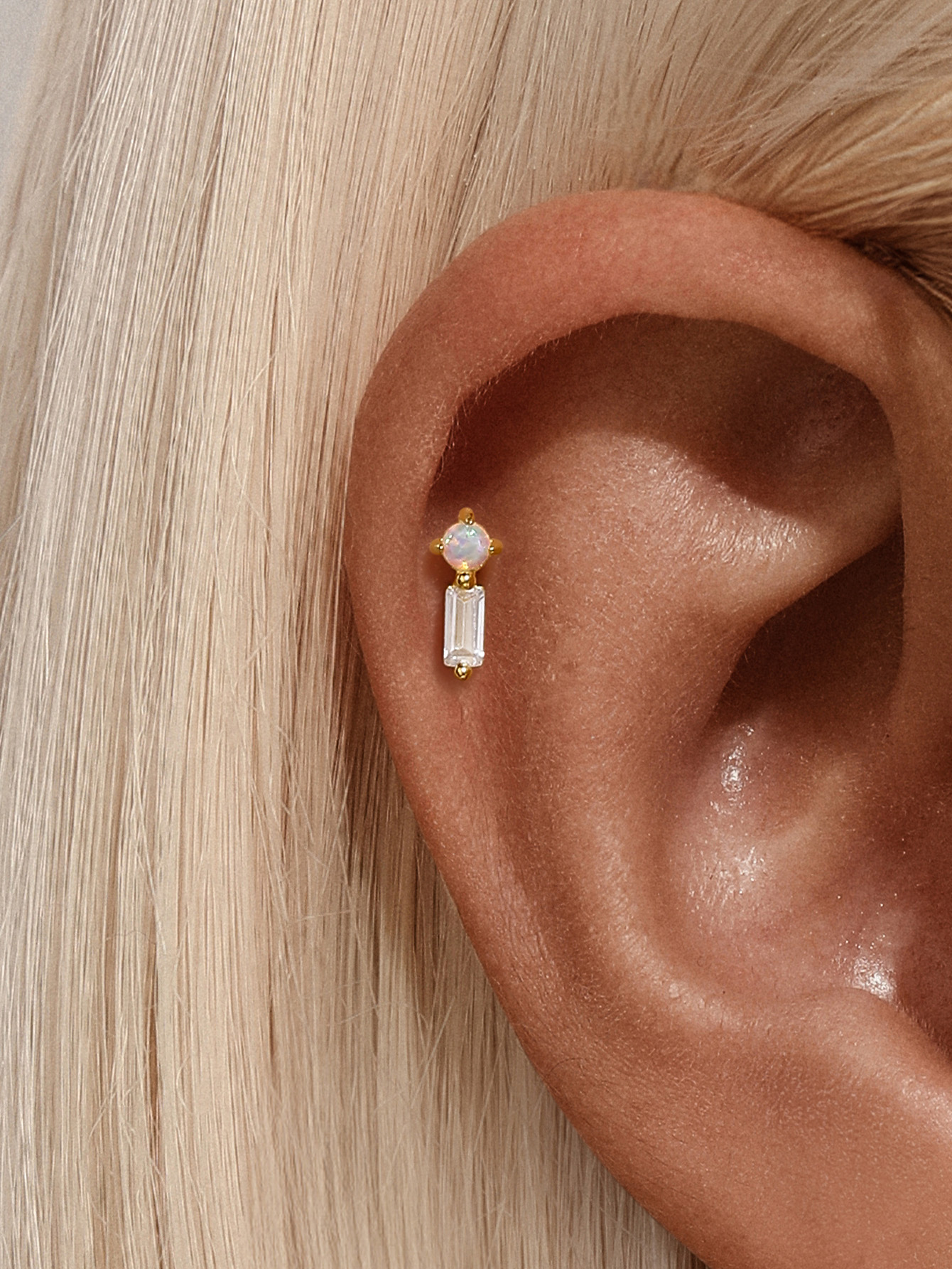 [Copy][Copy][Copy][Copy][Copy][Copy]925 Opal Flat-head Threaded Cartilage Piercing Earring