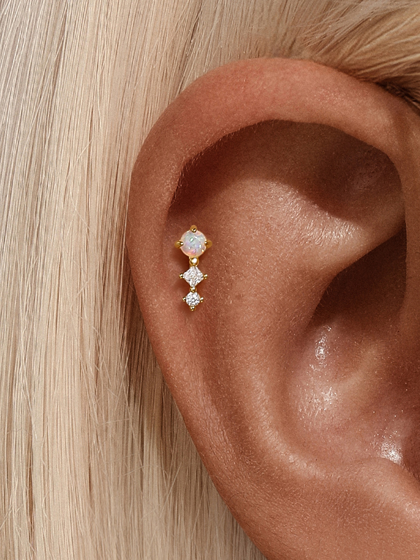 [Copy][Copy][Copy][Copy][Copy][Copy][Copy]925 Opal Flat-head Threaded Cartilage Piercing Earring