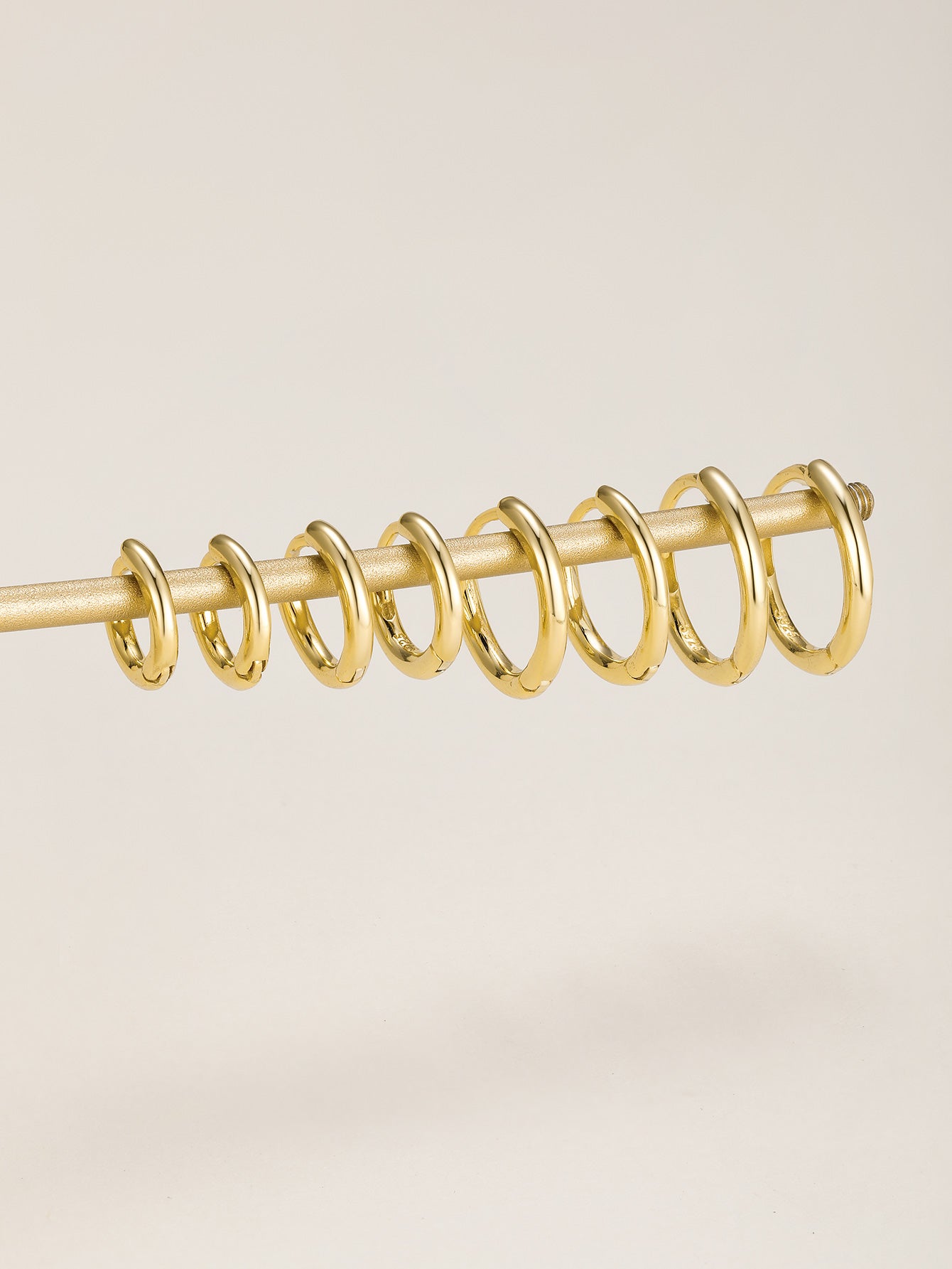 Classic 925 Sterling Silver Multi Size Daily Casual Hoop Earrings