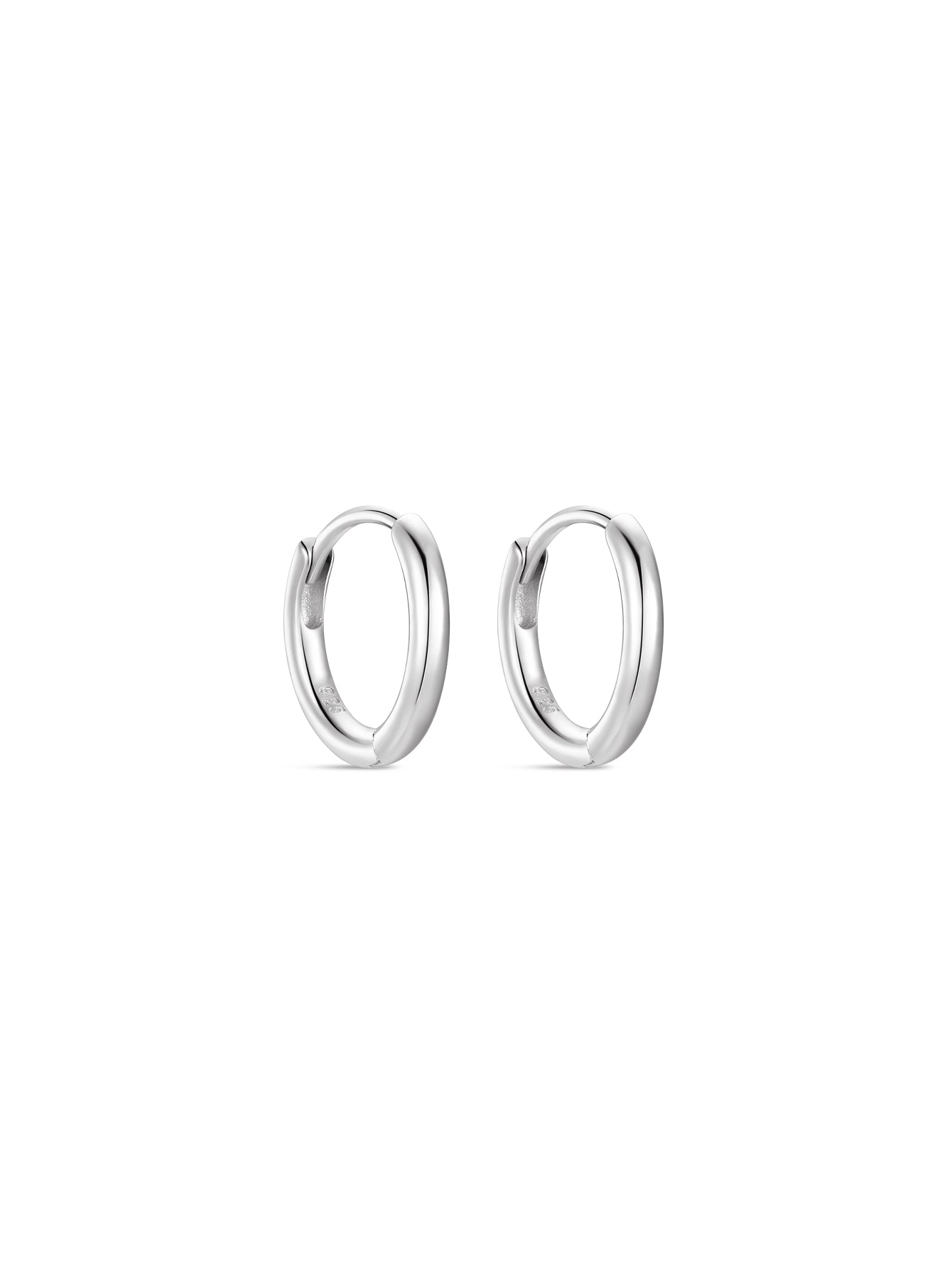 Classic 925 Sterling Silver Multi Size Daily Casual Hoop Earrings