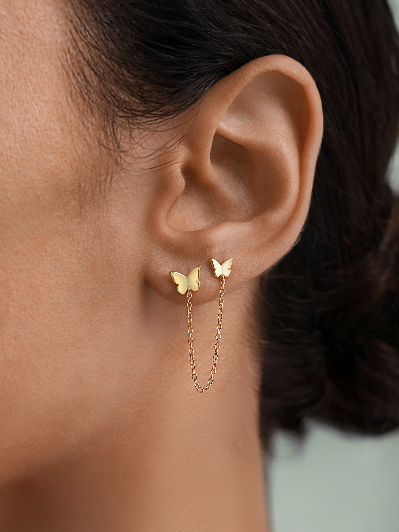 925 Sterling Silver Kosiner Fashionable Butterfly Zircon All Match Series