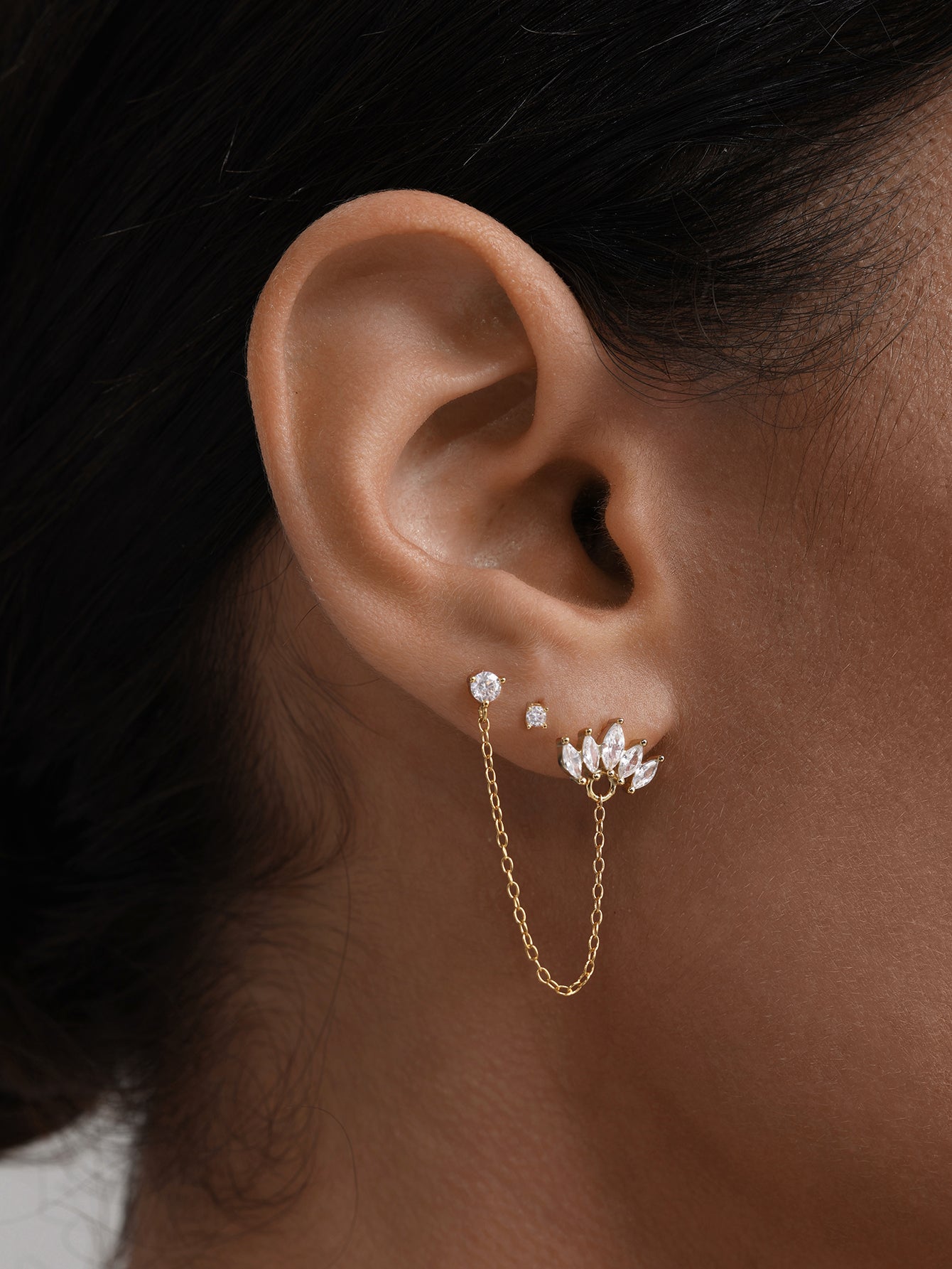 925 Sterling Silver Basic Round Zirconia Studs 2mm 3mm 4mm