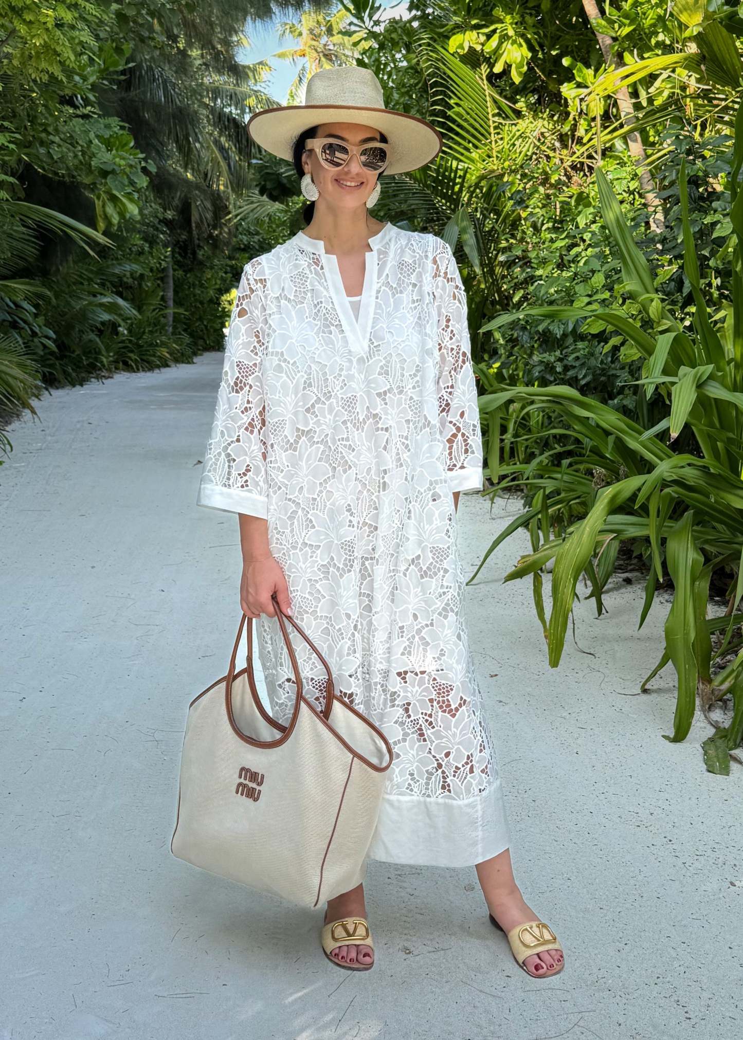 Dress Luana Lace White