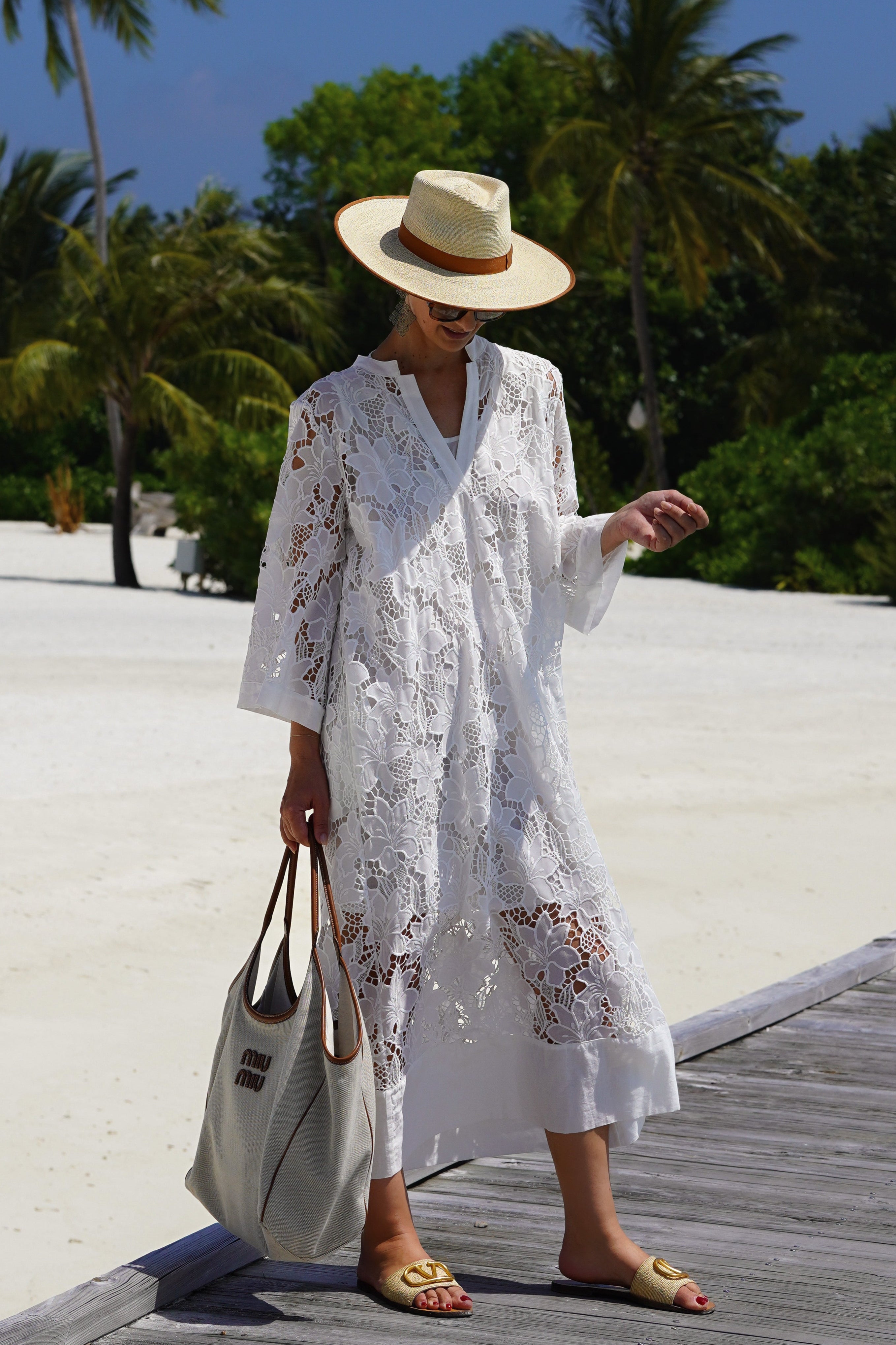 Dress Luana Lace White