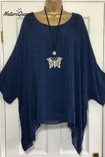 Women's  Irregular Solid Color Casual Shirt