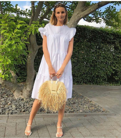 Sadie Tiered Ruffled Sleeve Dress