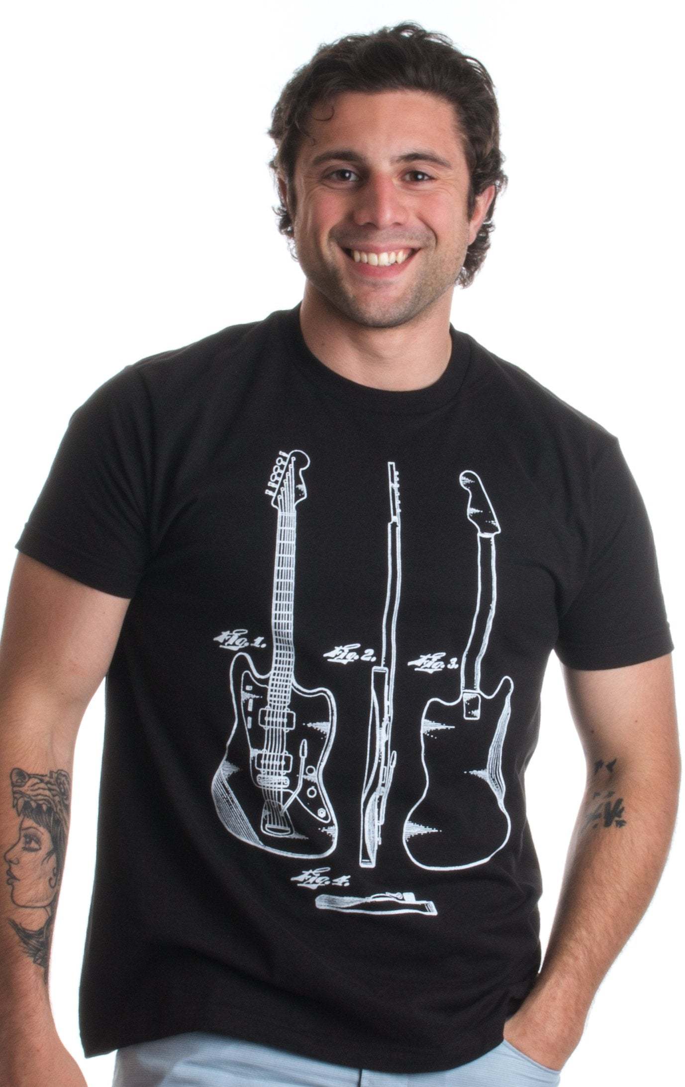Guitar Player Tee Shirts | Acoustic, Electric, Rock, Bass, Banjo, Ukelele Guitarist Music T-Shirt for Men Women